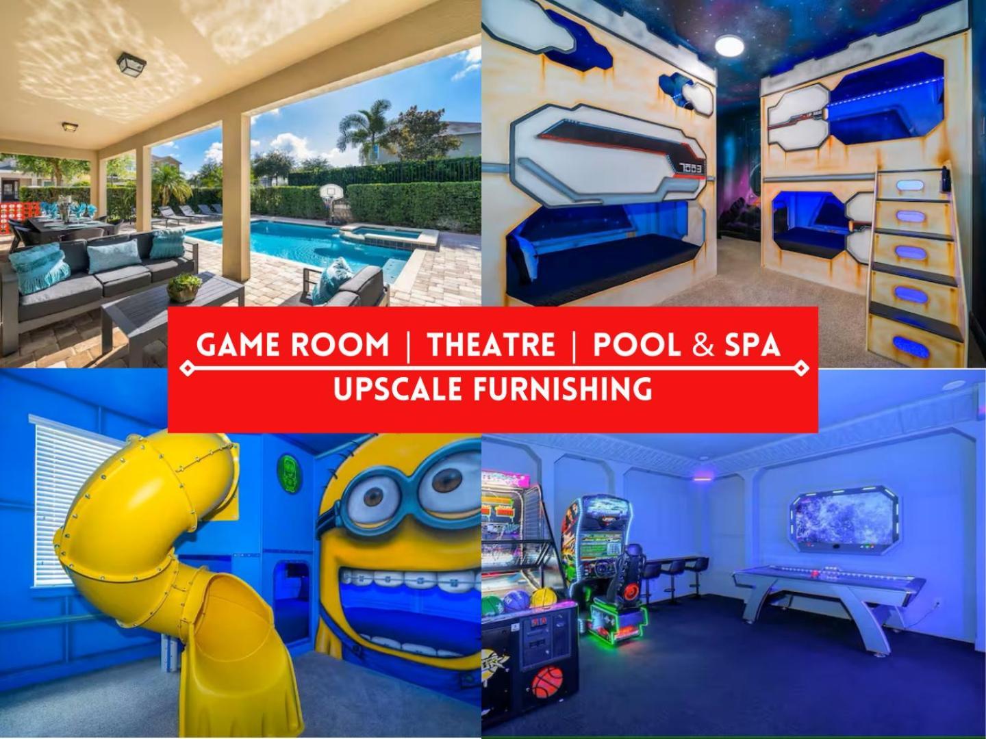 Epic Family Fun! Games & Theme Room, Pool - Encore Resort, Near Disney 奥兰多 外观 照片